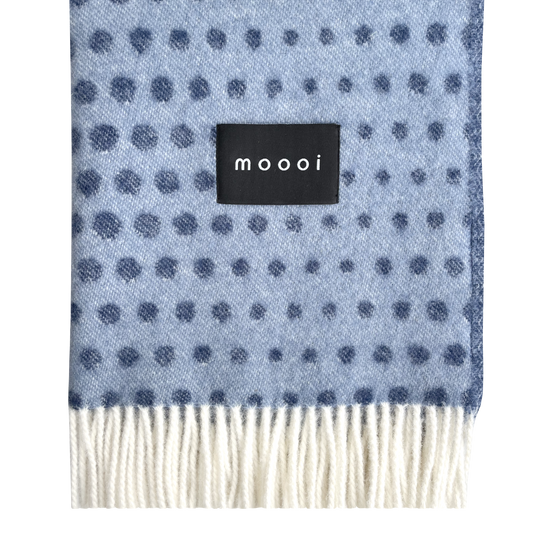 Moooi Blooming Seadragon Ullpledd_Denim Navy