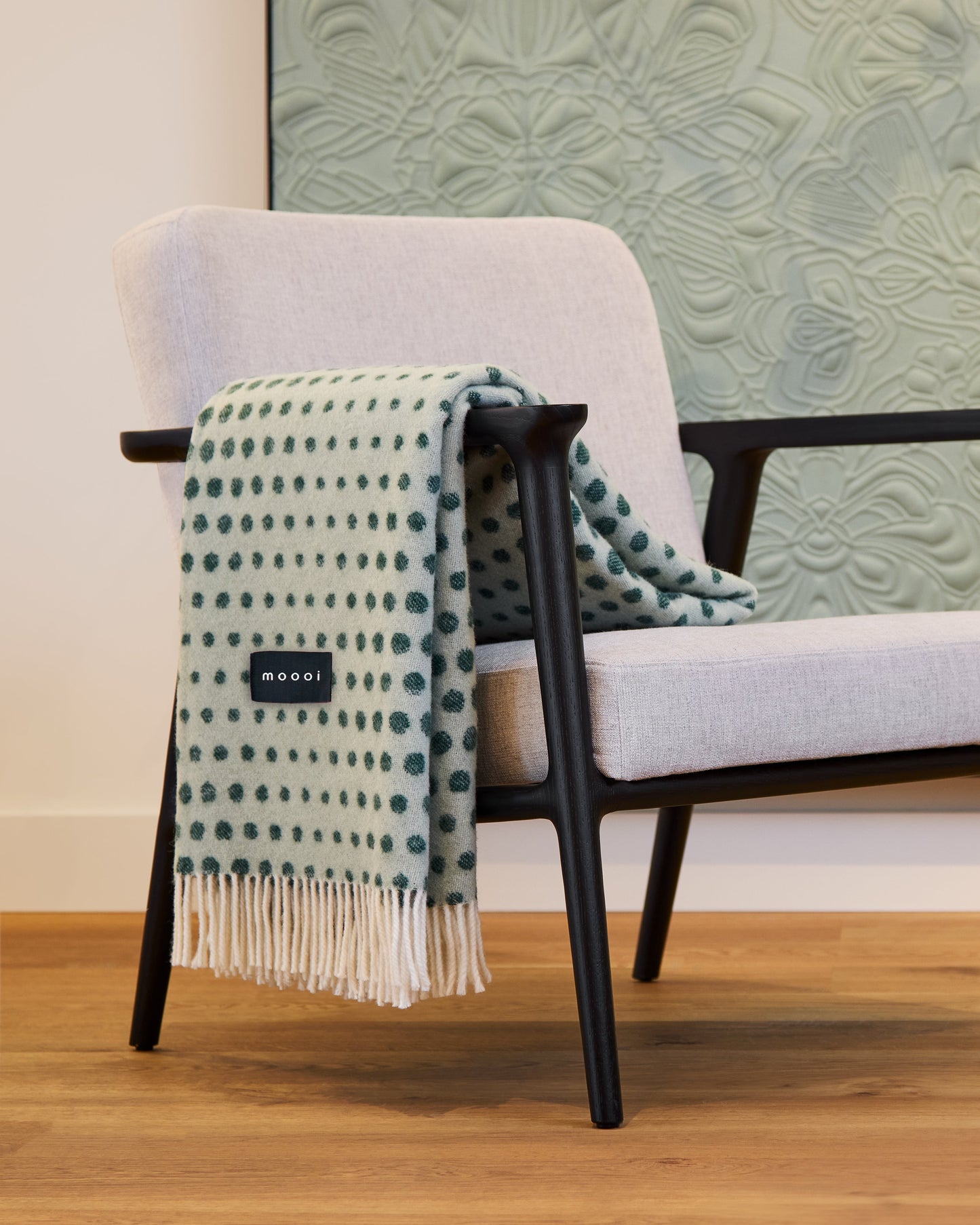 Moooi Blooming Seadragon Ullpledd_Sage forrest