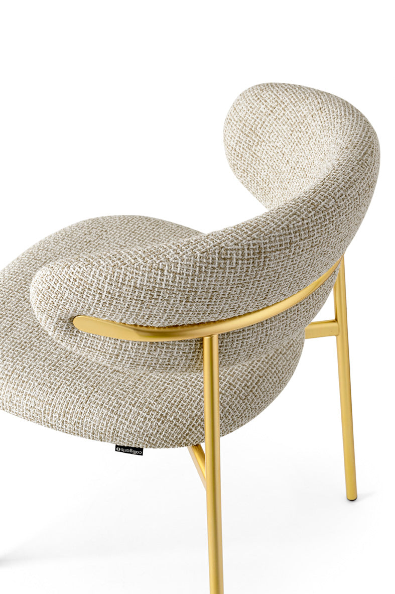 Oleandro spisestuestol med metallben