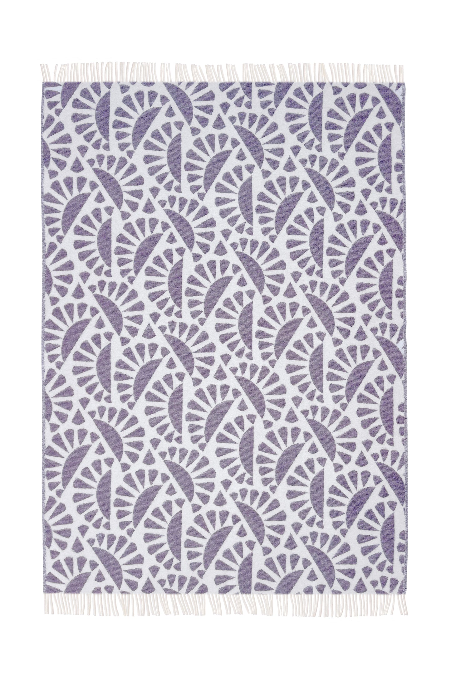 Moooi Woodblock Beetle Ullpledd Plum cream