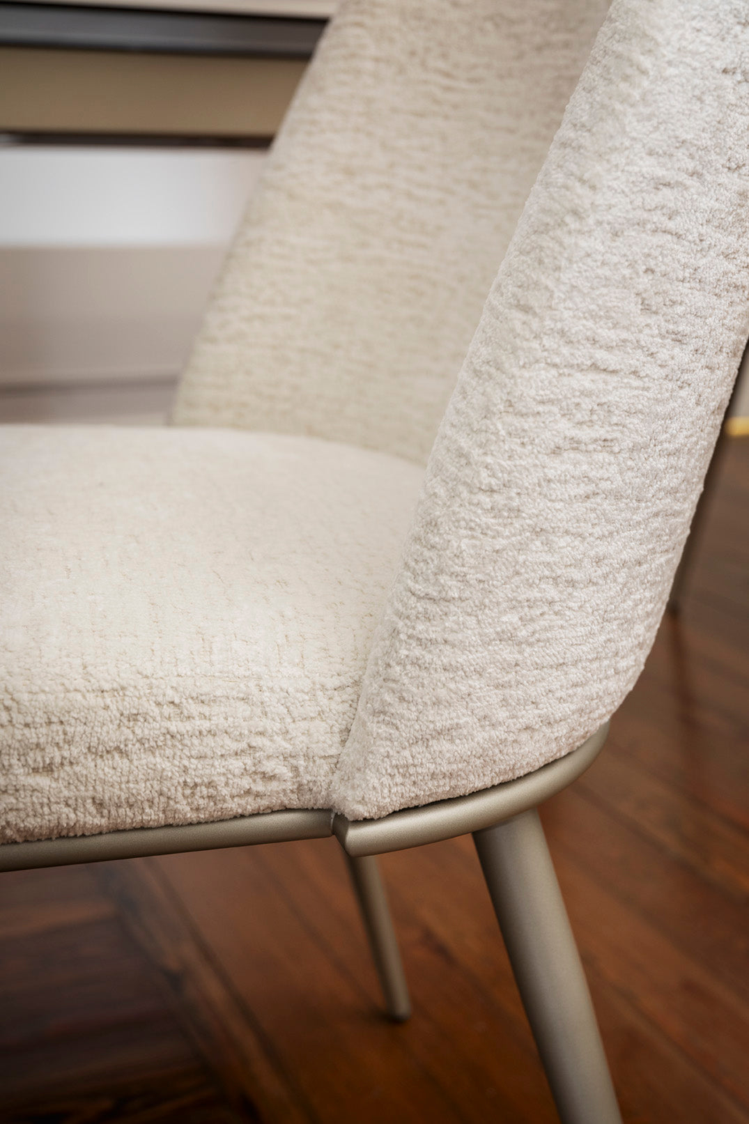 Foyer spisestuestol, metallben