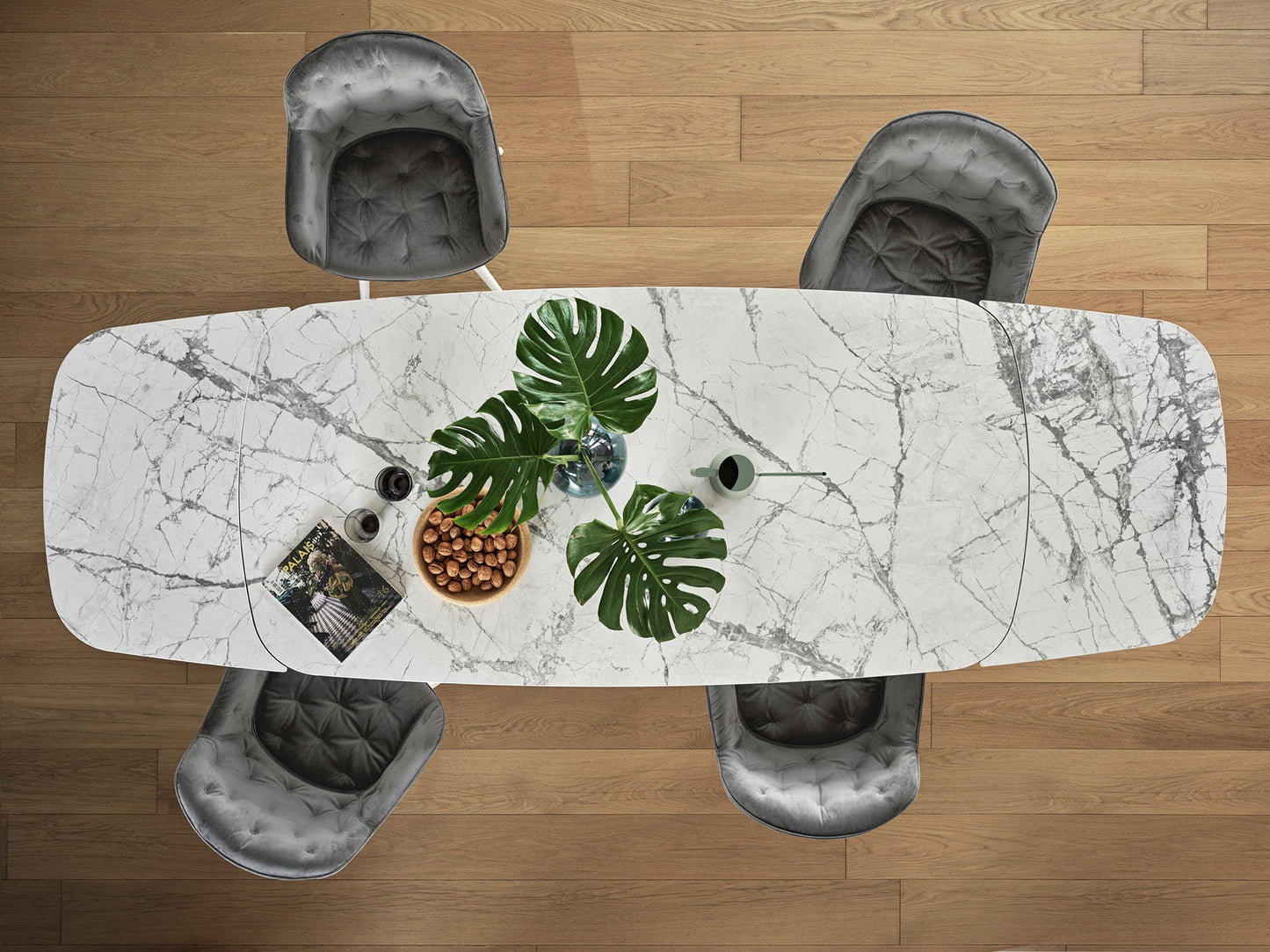 Twins spisebord 165-200 utrekkbart