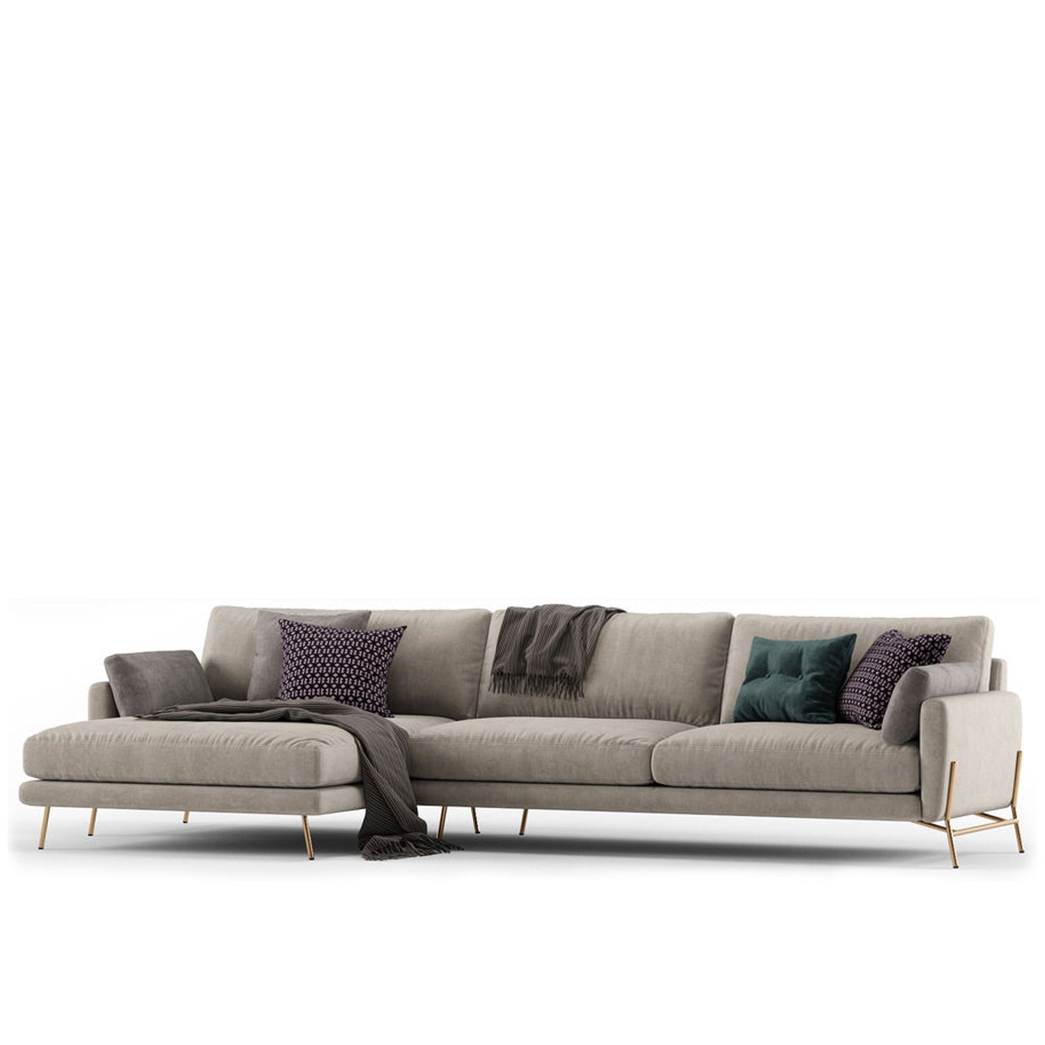 Le Marais 3-seter m/ Chaiselounge, en del av kategorien Modulsofa - At Home Interiør