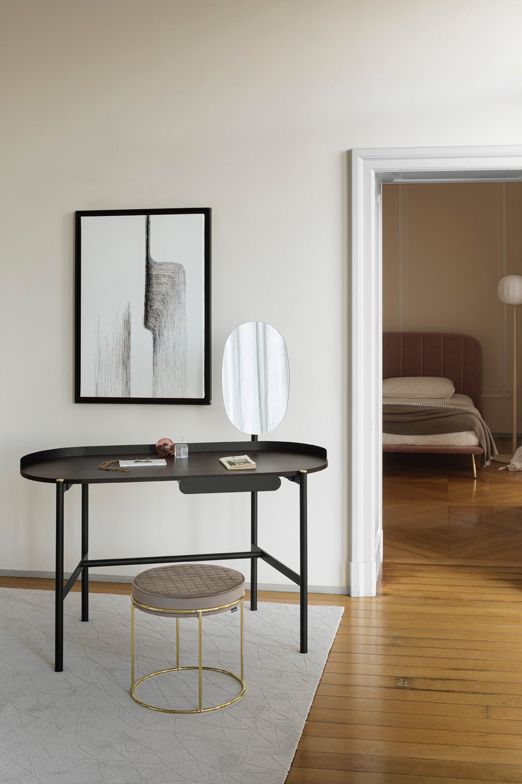 Madame desk med speil, en del av kategorien skrivebord - At Home Interiør