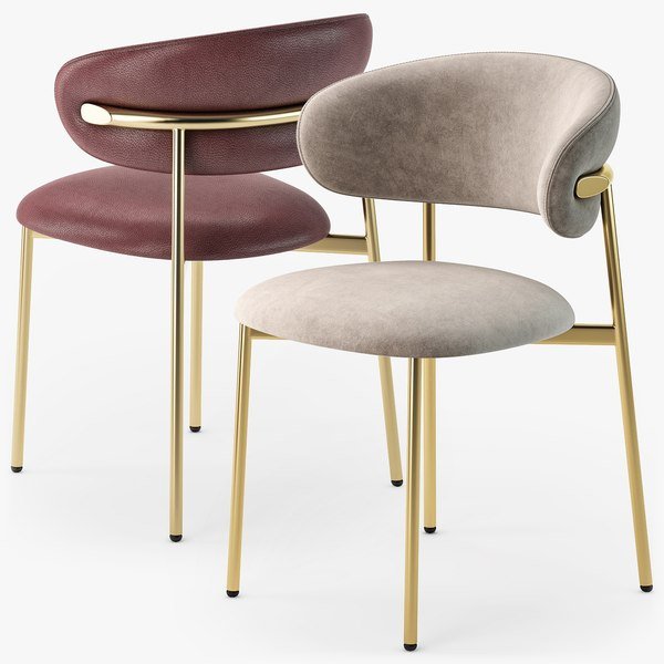 Oleandro spisestuestol metallben, en del av kategorien spisestuestol - At Home Interiør