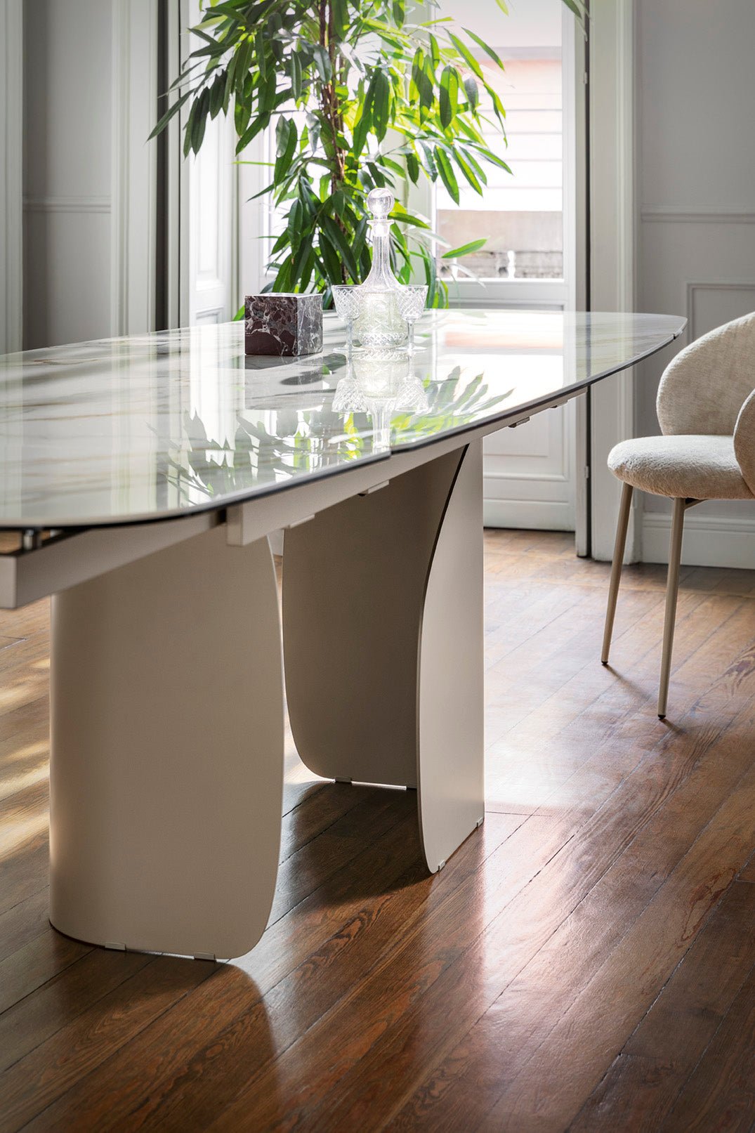 Twins spisebord 165 - 200 utrekkbart, en del av kategorien Spisebord - At Home Interiør