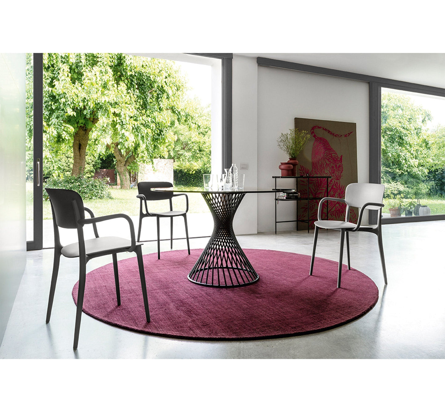 Vortex 120 Glass spisebord, en del av kategorien Spisebord - At Home Interiør